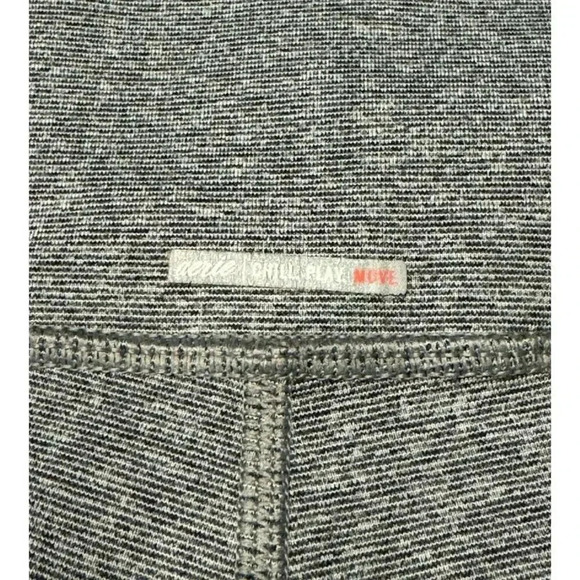 Aerie Women’s Large Gray Chill Play Move Leggings With Mesh Embellishment - Picture 6 of 6